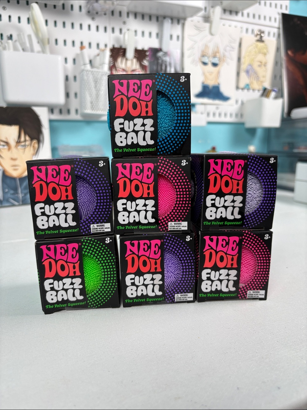 Needoh fuzz ball bundle fidget viral TikTok
